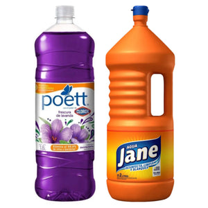 Pack Limpiador Poett 1.8lts + Agua Jane 2lts