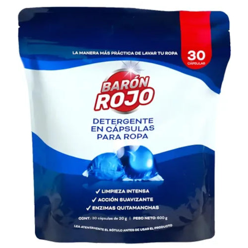 Jabón Liquido en Capsula Barón Rojo x30 unidades