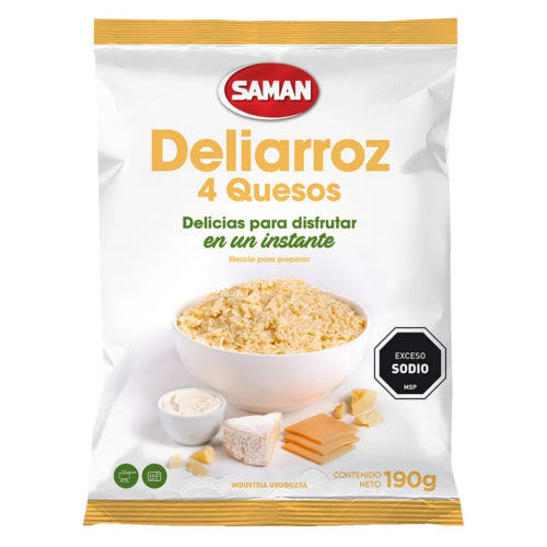 Arroz Saman Deliarroz 4 Quesos 190g