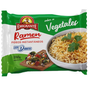 Pasta Instantánea Emigrante Ramen Vegetales 65g