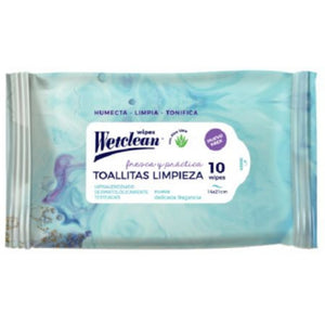 Toallas Húmedas de Limpieza Wetclean x10 unidades