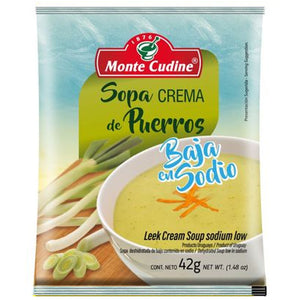 Sopa Crema Monte Cudine de Puerro Baja en Sodio 48g