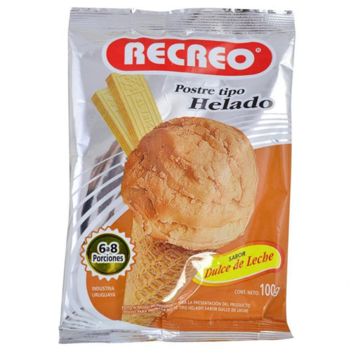 Polvo para Helado Recreo Dulce de Leche 100g