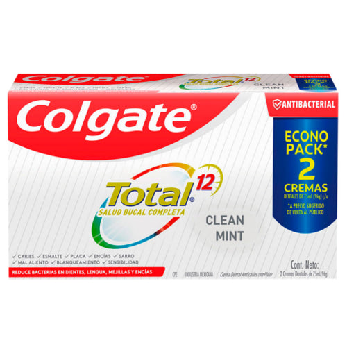 Pack x2 Pasta de Diente Colgate Total 12 90g