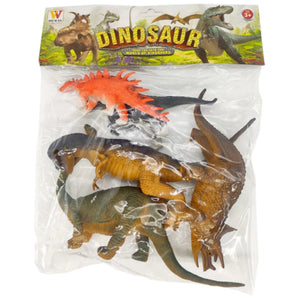 Dinosaurios de Goma x7 En Bolsa 33x25x5cm