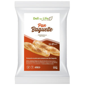 Premezcla para Pan Baguette Deli for Life 550g Libre de Gluten