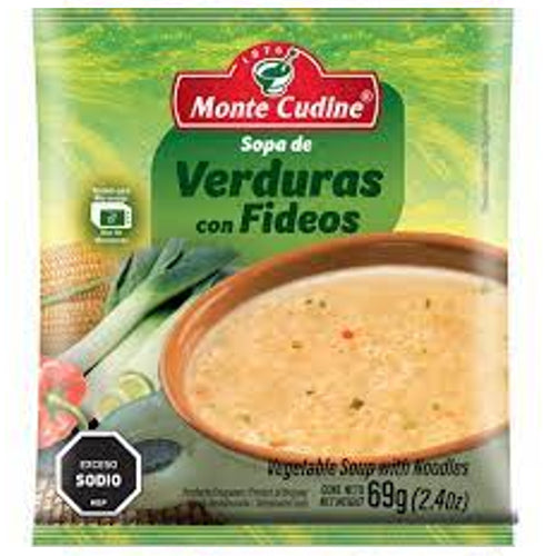 Sopa Casera Monte Cudine de Verdura con Fideos 74g