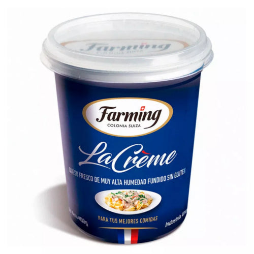 Queso Untable Farming La Creme Sin Gluten 400g