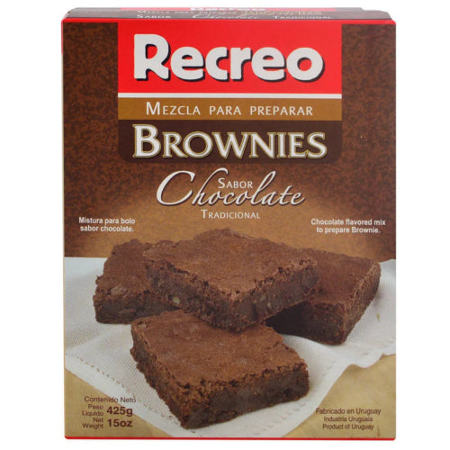 Mezcla para Brownies de Chocolate Recreo 425g