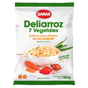 Arroz Saman Deliarroz 7 Vegetales 190g