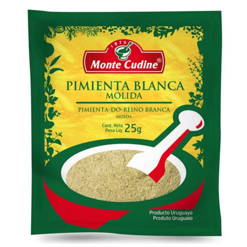 Pimienta Blanca Molida Monte Cudine 25g
