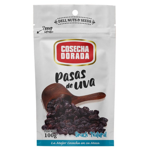 Funda x18 Pasas de Uva Cosecha Dorada Doypack 100g