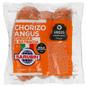 Chorizos Angus Sarubbi Cheddar y Barbacoa Al Vacío x3