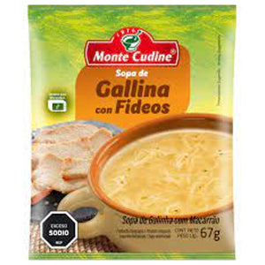 Sopa Casera Monte Cudine de Gallina con Fideos 74g