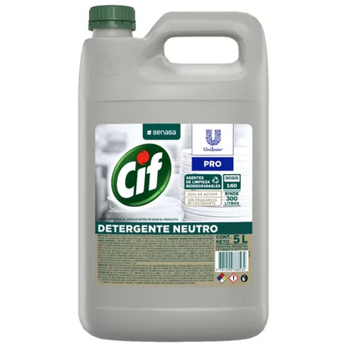 Detergente Neutro Cif Profesional 5lts