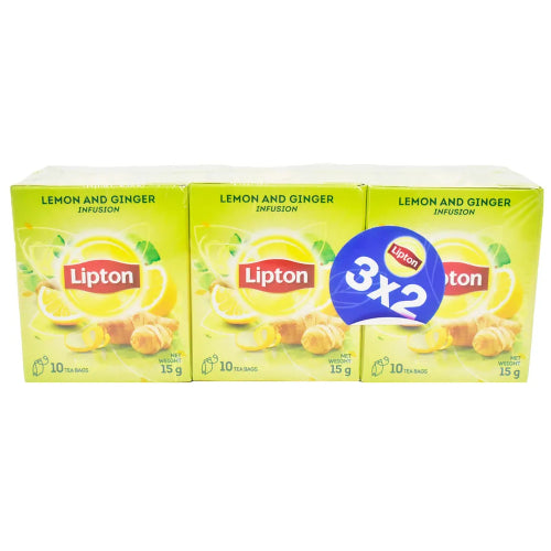 Te Lipton Limón y Jengibre x10 Sobres 3x2