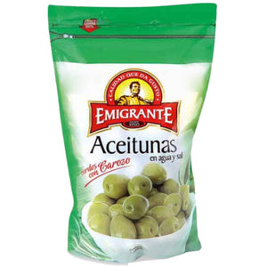 Aceitunas Verdes Con Carozo Emigrante 400g