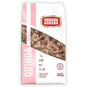 Fideo Fusilli de Quinoa Real Cosecha Dorada Sin Gluten 250g x12