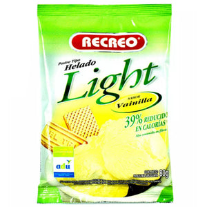 Polvo para Helado Recreo Vainilla Light 100g