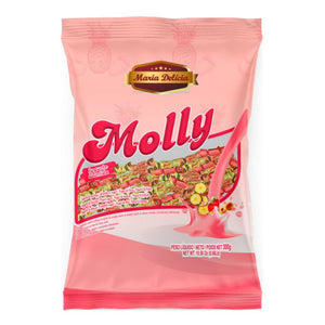 Funda x12 Caramelos Masticables Molly Yogurt 4g Bolsa 90g