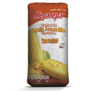 Harina de Maíz Amarillo Precocida Megarepa 1kg