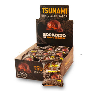 Bocadito de Chocolate Negro Tsunami 30g x18 unidades