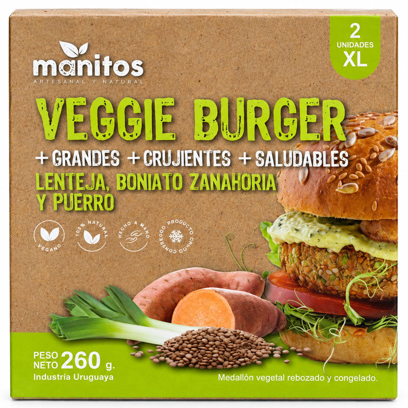Hamburguesa de Lentejas x2 unidades 260g