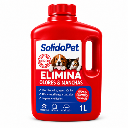 SolidoPet Elimina Olores & Manchas 1lt