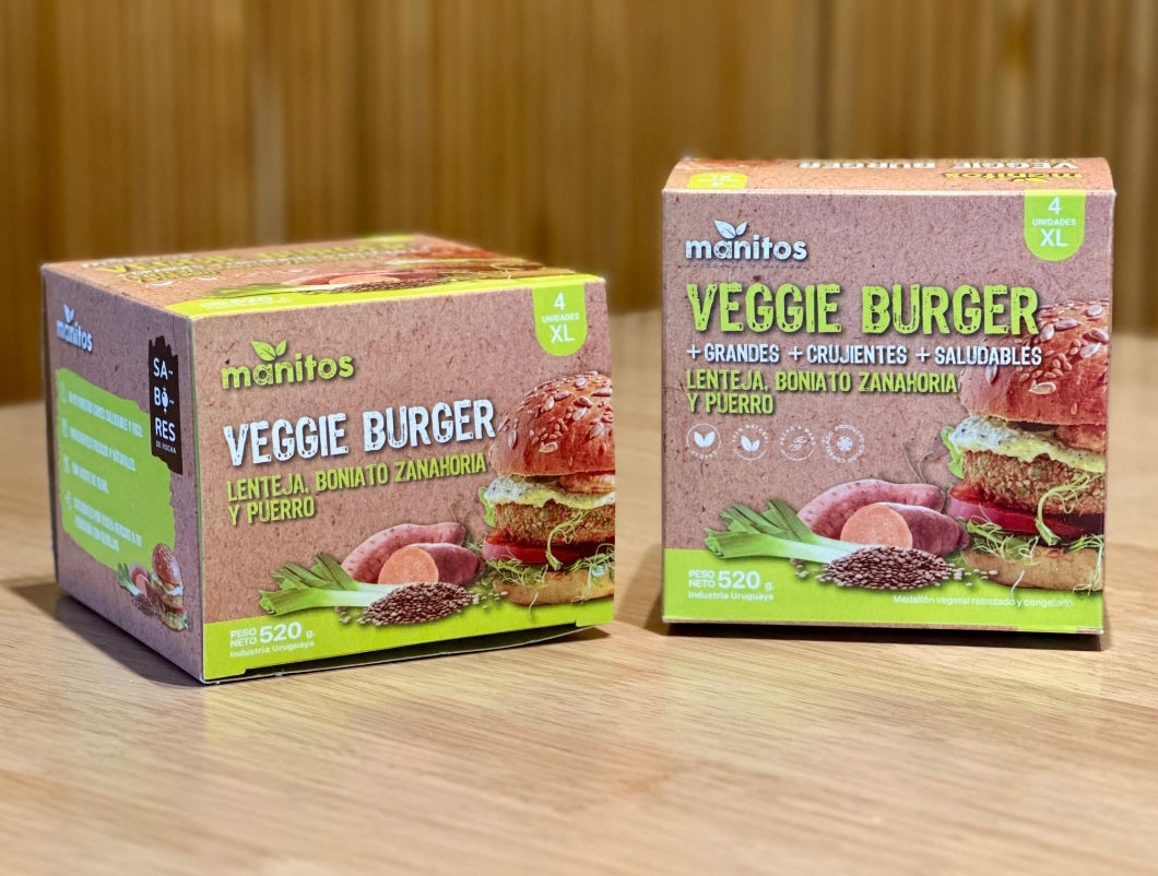 Hamburguesa de Lentejas x4 unidades 520g