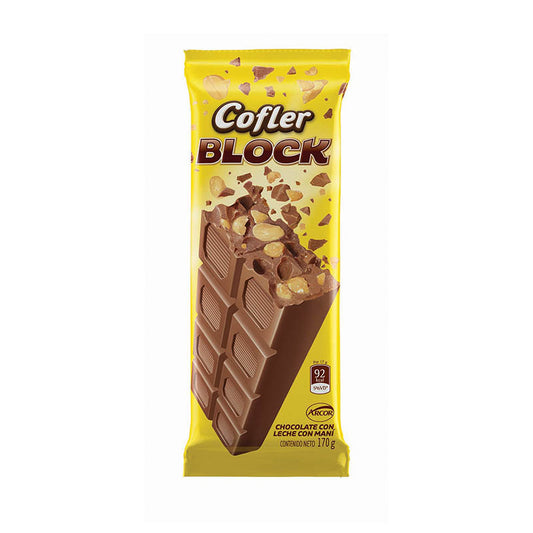 Tableta Chocolate con Mani Cofler Block 170gr