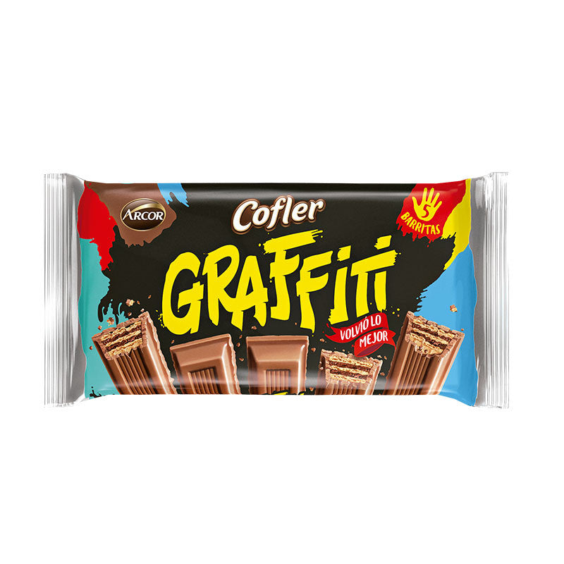 Oblea Arcor Cofler Graffiti Blanco 45g