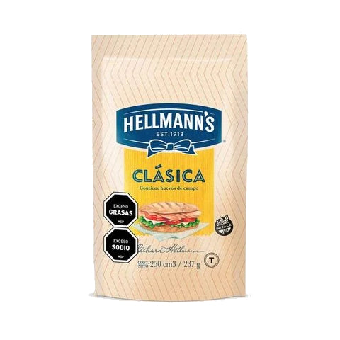 Mayonesa Clásica Hellmanns Doypack 237g