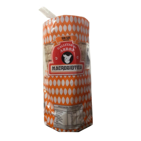 Funda x12 Galletas de Arroz Clásicas Sin Sal Macrobiótica 120g