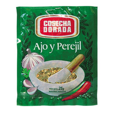 Funda x30 Ajo y Perejil Cosecha Dorada 25g