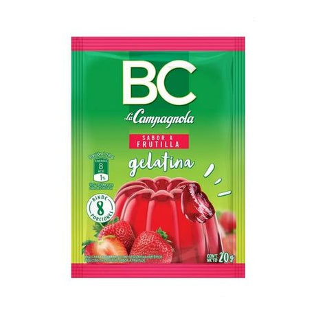 Gelatina de Frutilla BC 20g x8 unidades