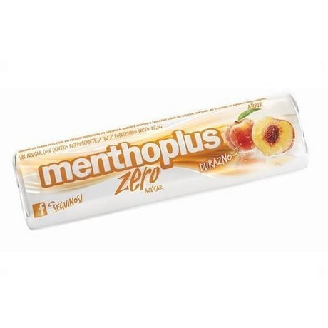 Caramelos MenthoPlus Zero Durazno x12 unidades