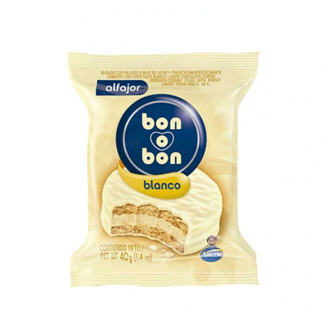 Alfajor Bonobon Chocolate Blanco 40gr x20unidades