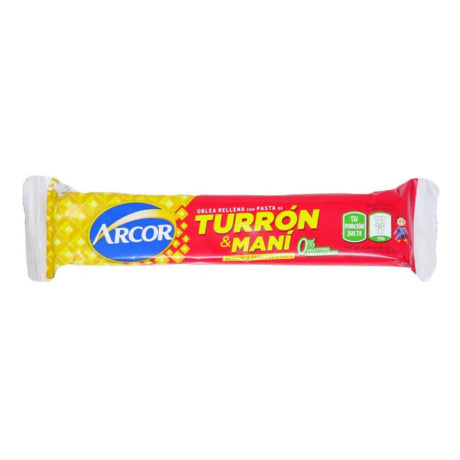 Oblea Rellena de Turrón de Maní Arcor 25gr x50 unidades