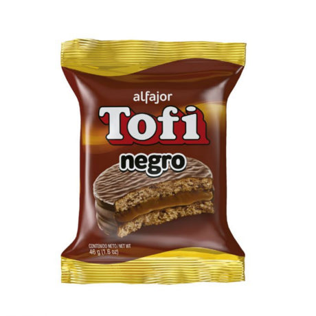 Alfajor Tofi Negro Arcor 44gr x36unidades