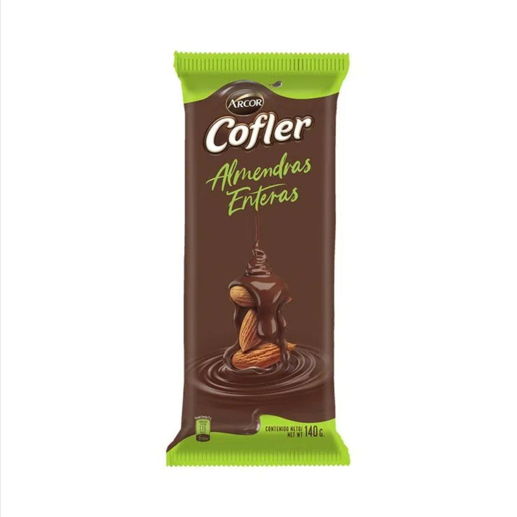 Tableta Chocolate con Leche con Almendras Cofler 100gr