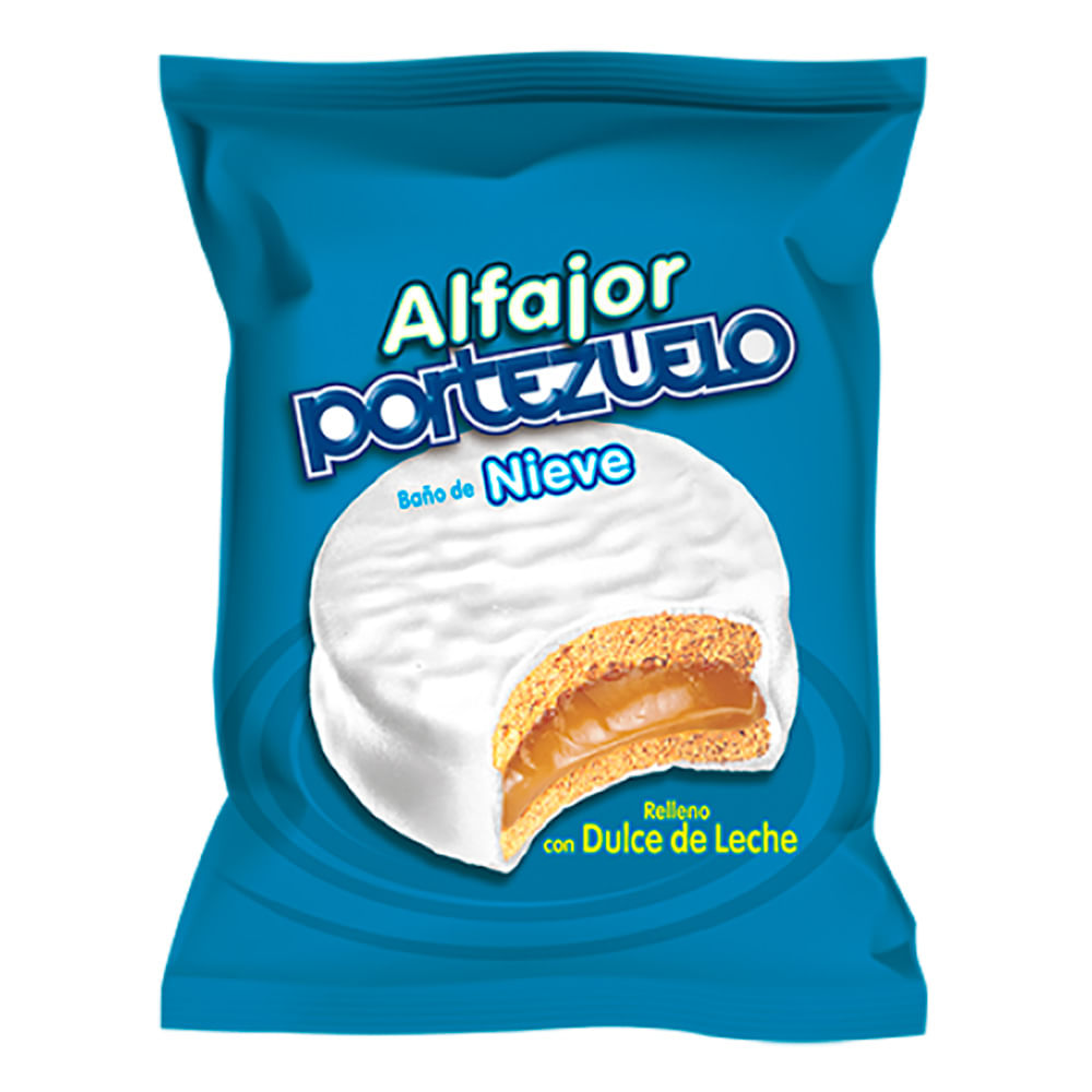 Alfajor Portezuelo Nieve x18 unidades