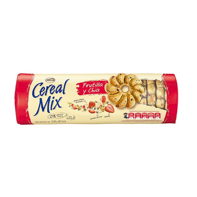 Galletitas Cereal Mix Frutilla y Chia 207gr