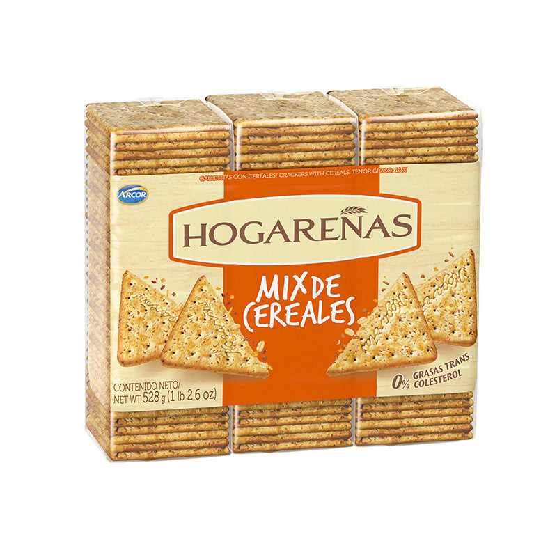 Galletitas Hogareñas Mix Cereales 185gr x3