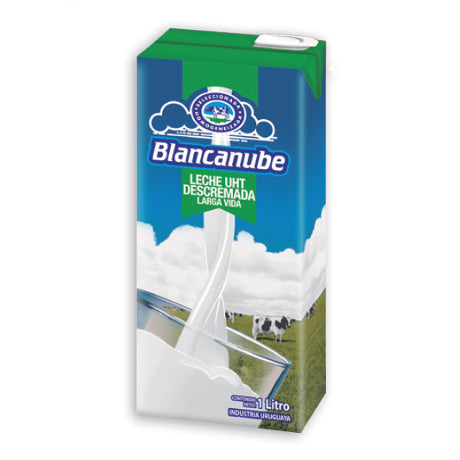 Leche Blancanube Larga Vida Descremada 1lt en Caja x12