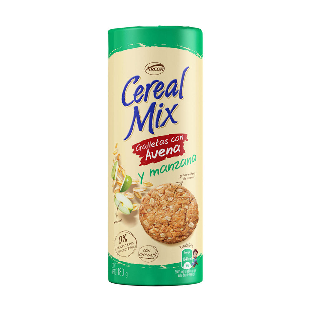 Galletitas Cereal Mix Avena y Manzana 180gr