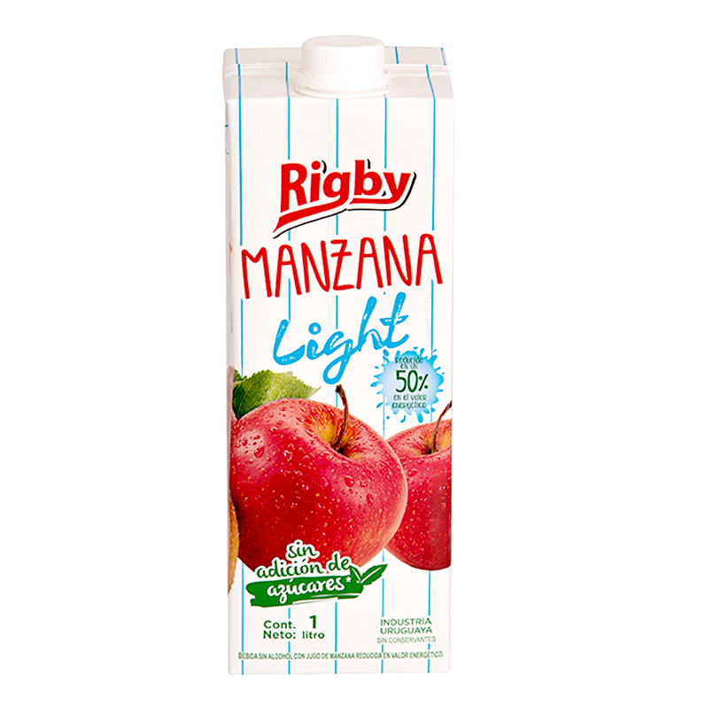 Jugo de Manzana Light en Tetra 1 lt Rigby