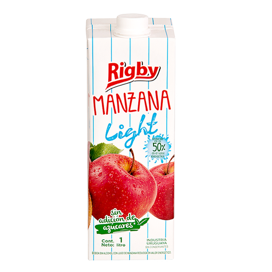 Jugo de Manzana Light en Tetra 1 lt Rigby