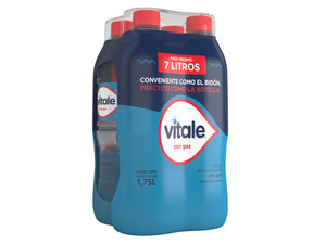 Agua Vitale Con Gas 1.75 Lts Pack x4 unidades