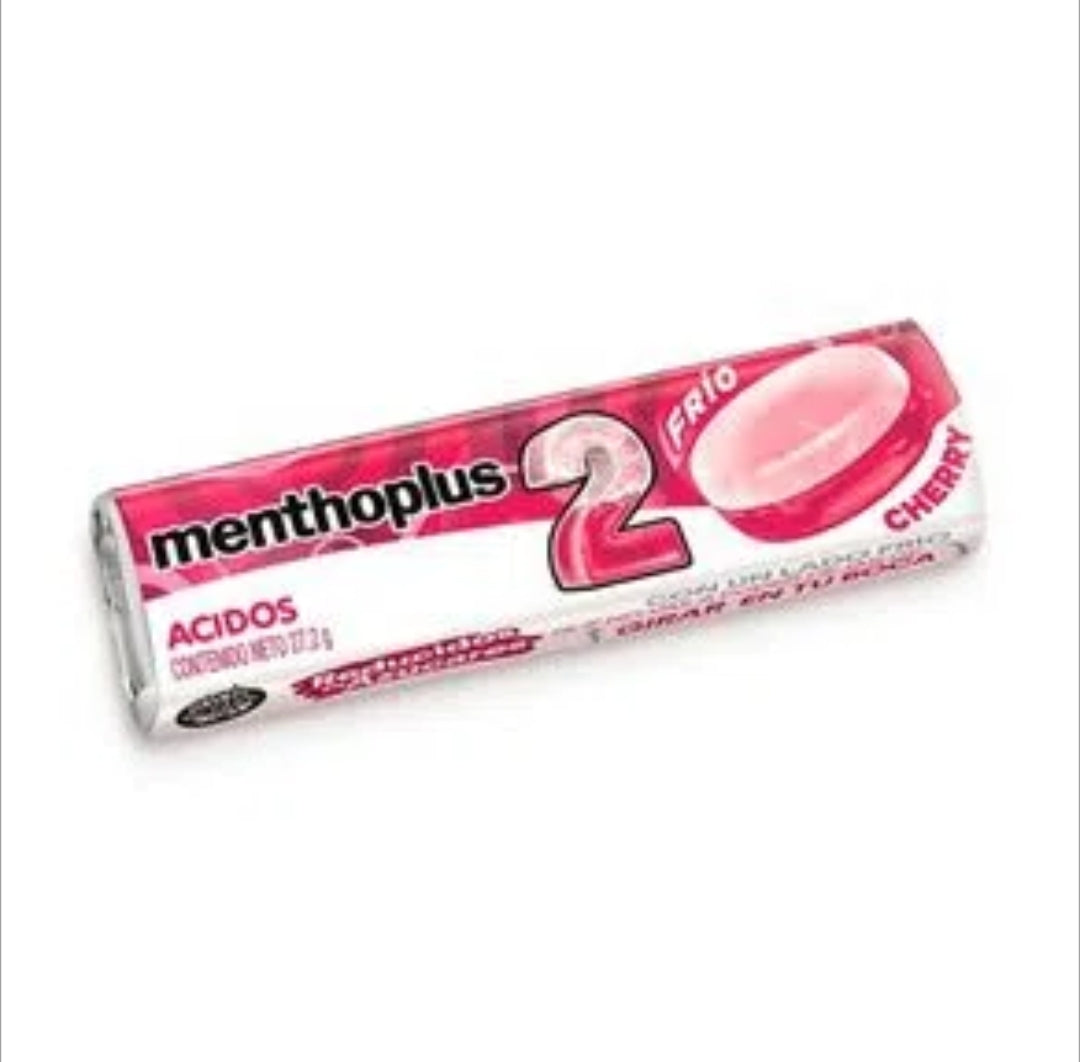 MenthoPlus 2 Acido Cherry Cereza x12