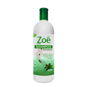 Shampoo Zoé Detox Purificante Aloe y Té Verde 1000ml